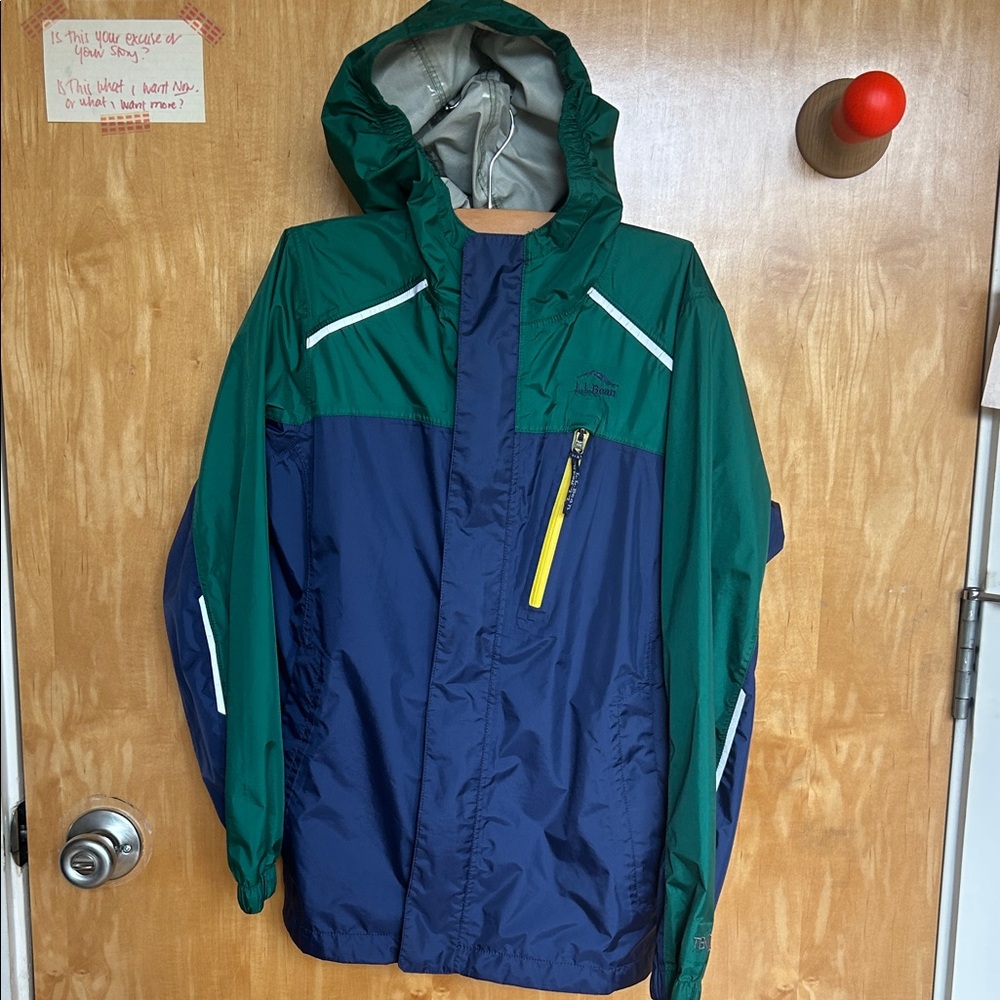 Kid’s LL Bean Green and Blue Jacket